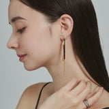 ciite' シーテ ピアス（両耳用） 【 金属アレルギー対応 】 ニュアンスロングピアス サージカルステンレス (両耳用)