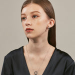 ciite' シーテ ネックレス 【 金属アレルギー対応 】 オーバルモチーフネックレス サージカルステンレス