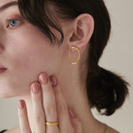 ciite' シーテ ピアス（両耳用） 【 金属アレルギー対応 】 ニュアンスサークルピアス サージカルステンレス (両耳用)