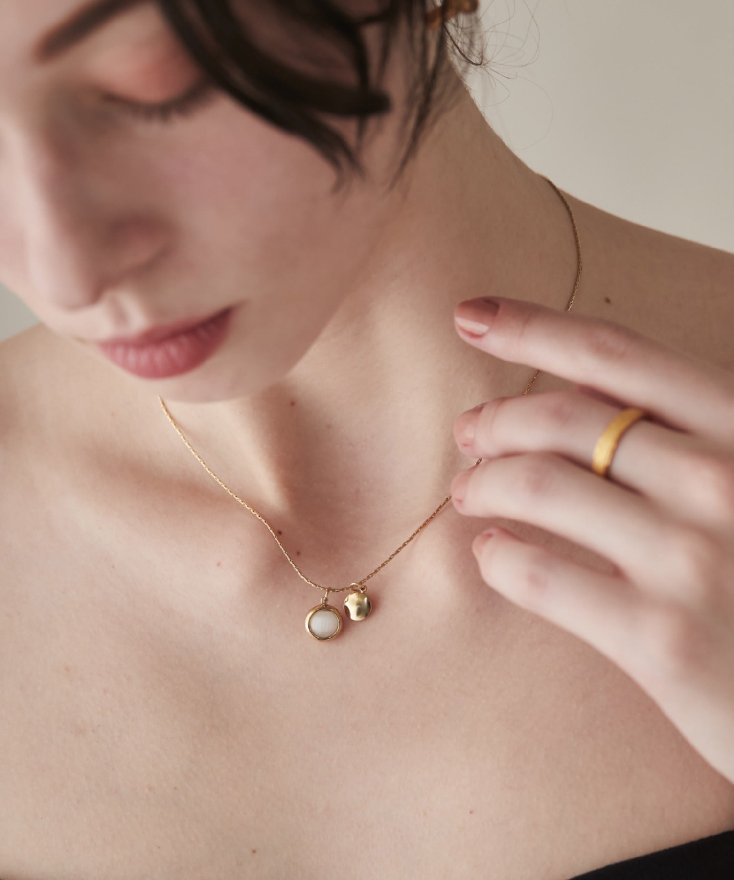 ciite' シーテ ネックレス 【 金属アレルギー対応 】 サークルモチーフ ネックレス サージカルステンレス