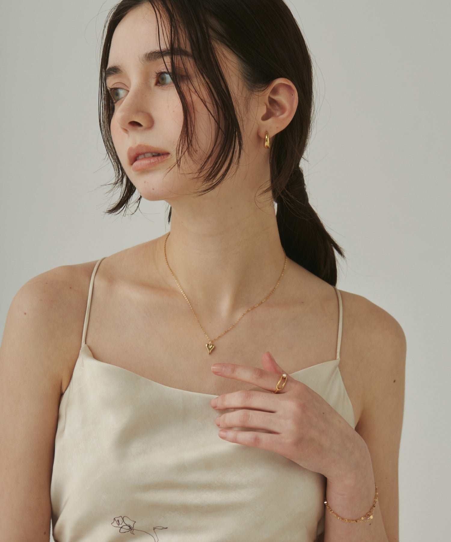 ciite' シーテ ネックレス 【 金属アレルギー対応 】 ミニハートネックレス サージカルステンレス