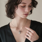 ciite' シーテ ネックレス 【 金属アレルギー対応 】 コインモチーフ マンテルネックレス サージカルステンレス