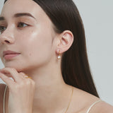 ciite' シーテ ピアス（両耳用） 【 金属アレルギー対応 】 ビジューフープピアス サージカルステンレス (両耳用)