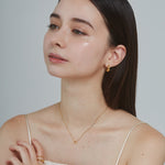 ciite' シーテ ネックレス 【 金属アレルギー対応 】 ビジュー ミニハートネックレス サージカルステンレス