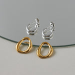 ciite' シーテ ピアス（両耳用） 【 金属アレルギー対応 】 2way バイカラーピアス サージカルステンレス (両耳用)