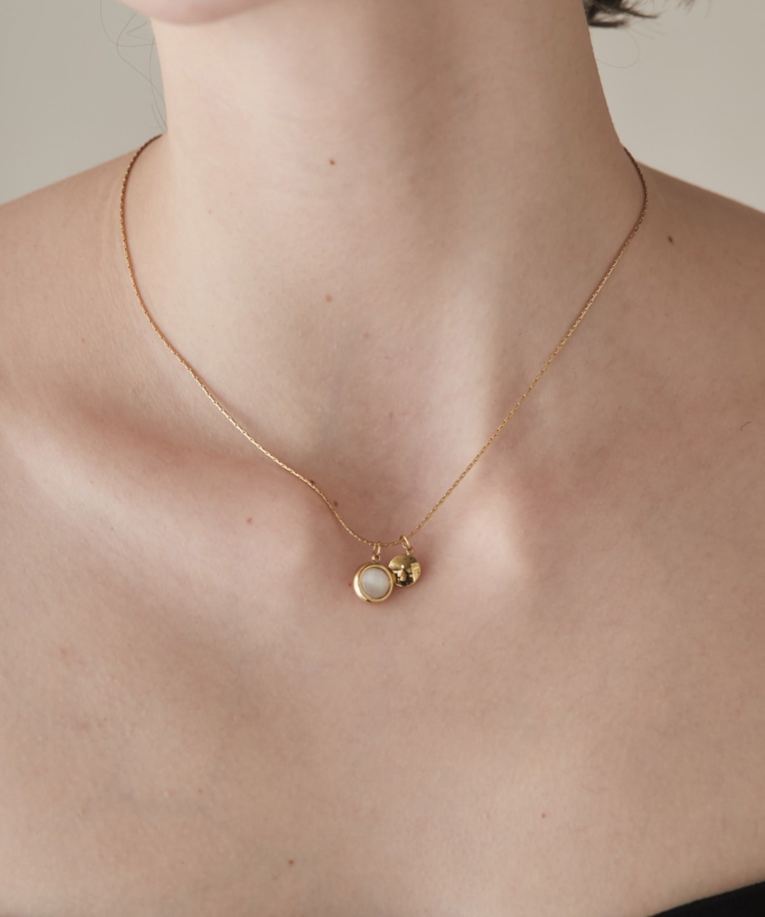 ciite' シーテ ネックレス 【 金属アレルギー対応 】 サークルモチーフ ネックレス サージカルステンレス