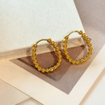 ciite' シーテ ピアス（両耳用） 【 金属アレルギー対応 】ボールモチーフ フープピアス サージカルステンレス（両耳用）