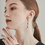 ciite' シーテ ピアス（両耳用） 【 金属アレルギー対応 】 ニュアンスロングピアス サージカルステンレス (両耳用)