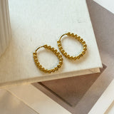 ciite' シーテ ピアス（両耳用） 【 金属アレルギー対応 】ボールモチーフ フープピアス サージカルステンレス（両耳用）