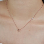 ciite' シーテ ネックレス 【 金属アレルギー対応 】 ビジュー ミニハートネックレス サージカルステンレス