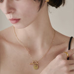 ciite' シーテ ネックレス 【 金属アレルギー対応 】 コインモチーフ マンテルネックレス サージカルステンレス