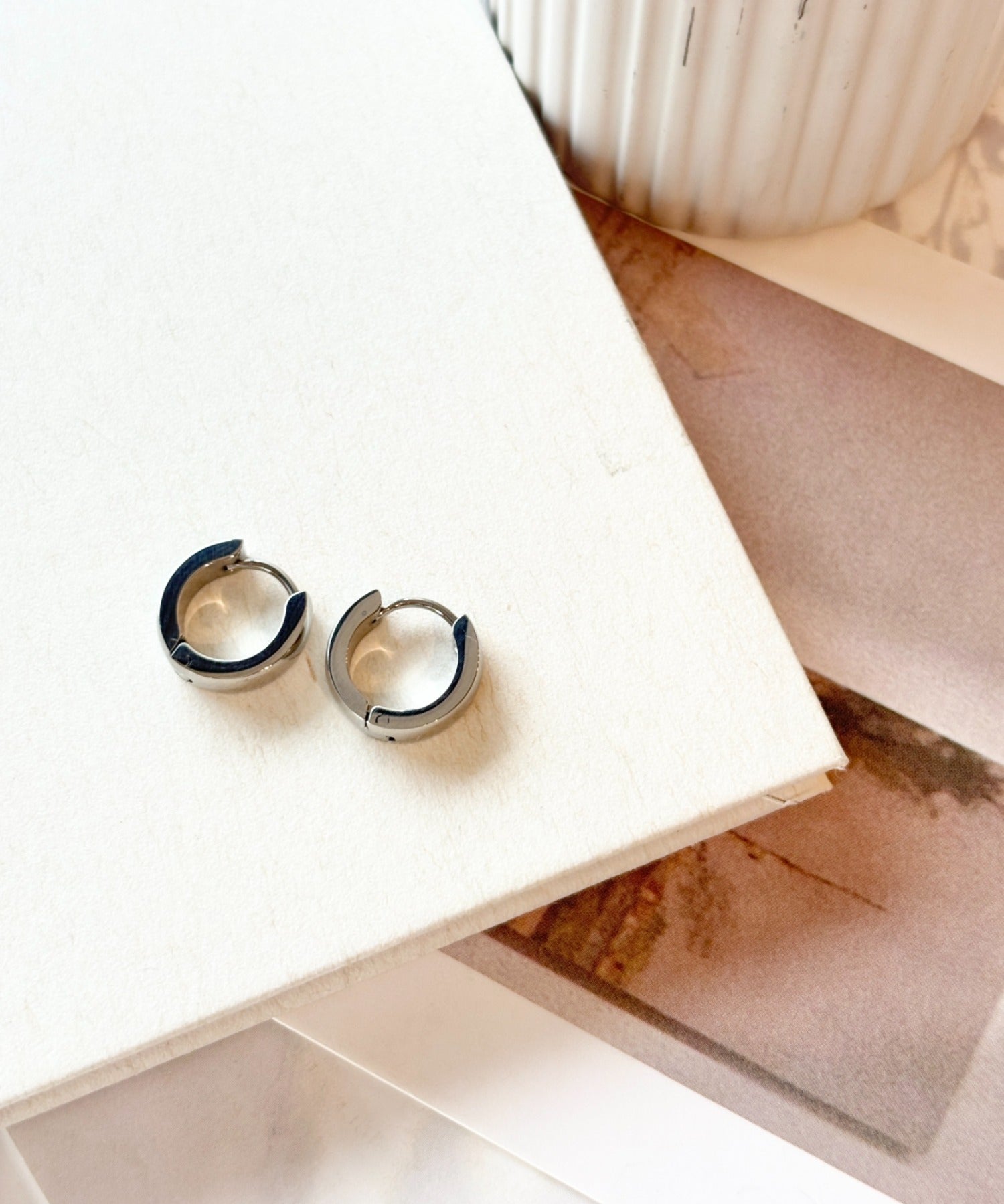 ciite' シーテ ピアス（両耳用） 【 金属アレルギー対応 】シンプルフープピアス サージカルステンレス（両耳用）