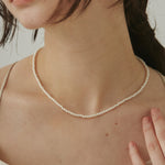 ciite' シーテ ネックレス 【 金属アレルギー対応 】 パール & シンプルチェーンネックレス 2セット サージカルステンレス