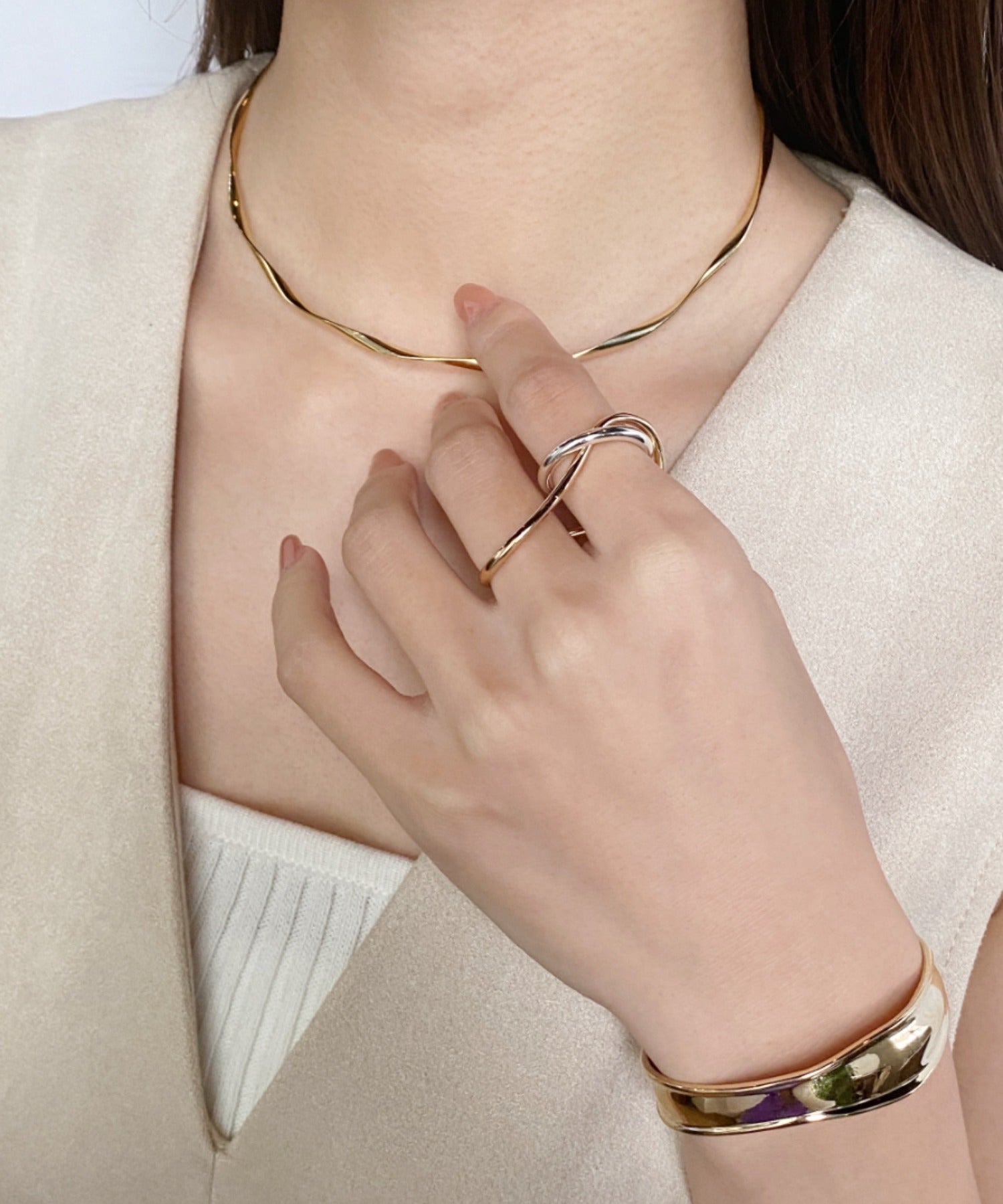 ciite' シーテ リング バイカラー ミックスリング