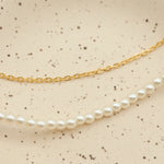 ciite' シーテ ネックレス 【 金属アレルギー対応 】 パール & シンプルチェーンネックレス 2セット サージカルステンレス