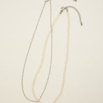 ciite' シーテ ネックレス 【 金属アレルギー対応 】 パール & シンプルチェーンネックレス 2セット サージカルステンレス