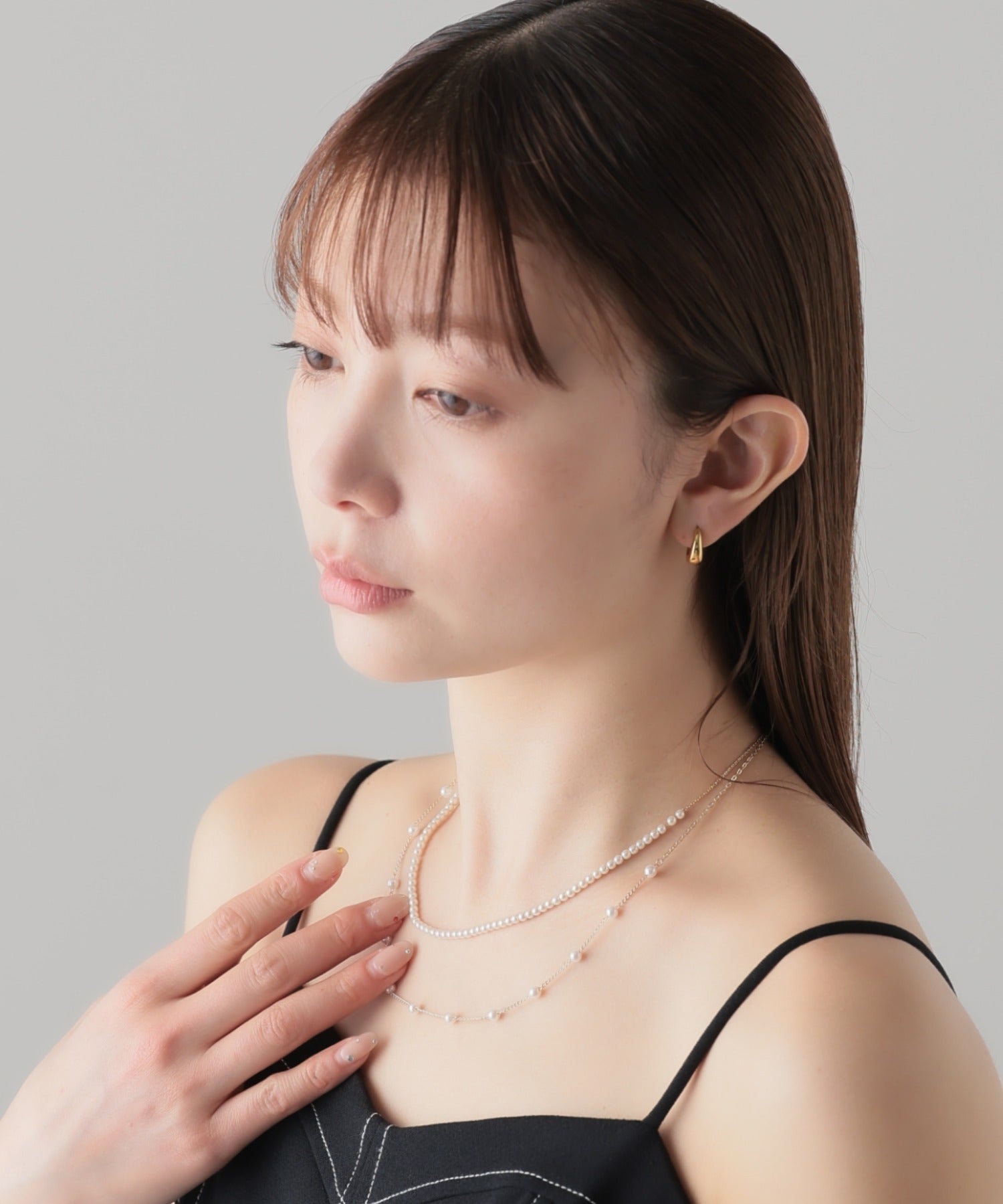 ciite' シーテ ネックレス 2連デザインパールネックレス