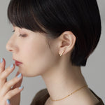 ciite' シーテ ピアス（両耳用） 【金属アレルギー対応】レクタングルバー ピアス