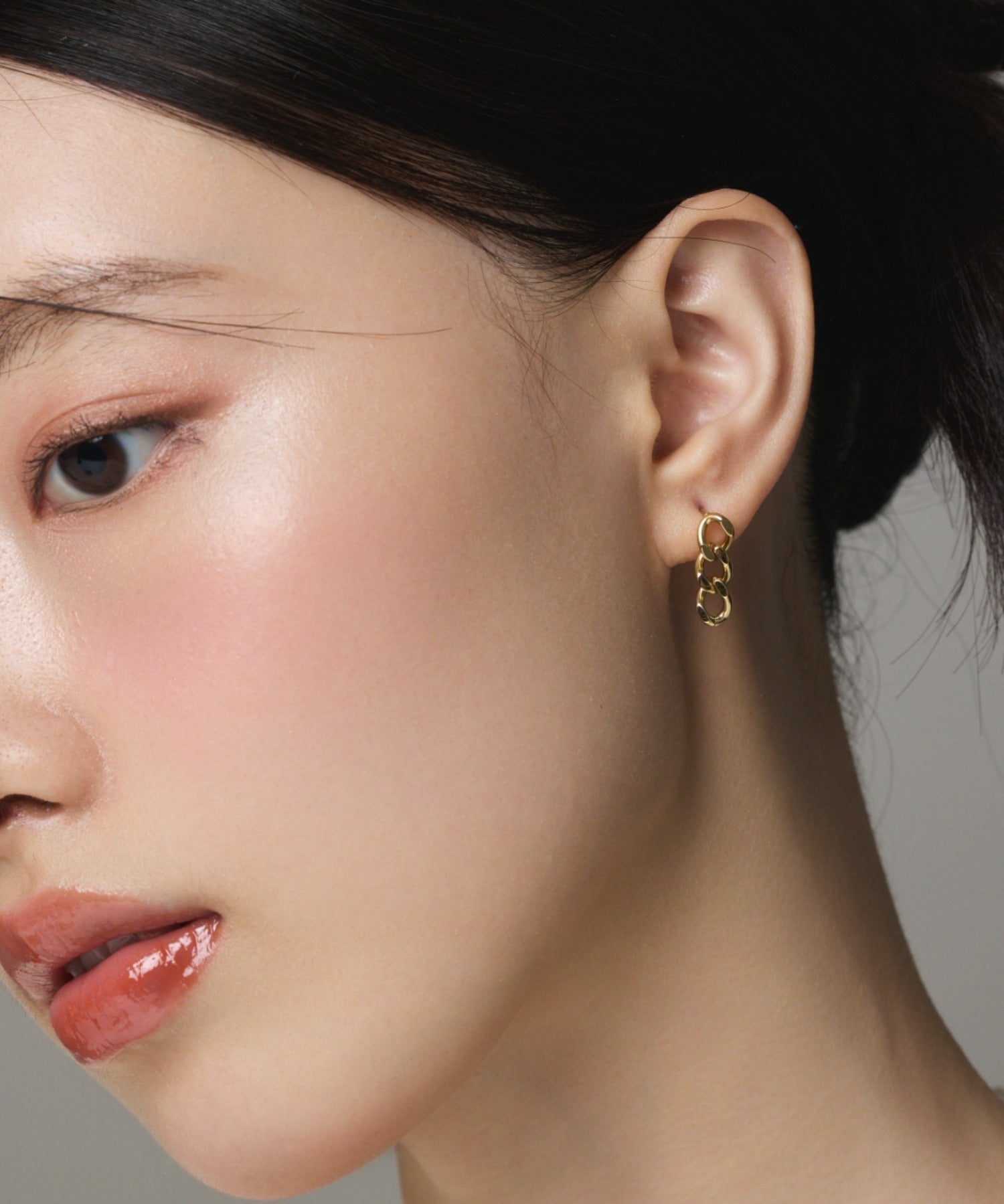 ciite' シーテ ピアス（両耳用） 【 金属アレルギー対応 】 チェーンモチーフピアス サージカルステンレス (両耳用)