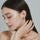 ciite' シーテ イヤリング 【 金属アレルギー対応 】 チェーンモチーフ イヤリング サージカルステンレス (両耳用)