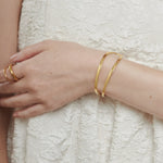 ciite' シーテ ブレスレット 【 金属アレルギー対応 】 2ラインバングル / ブレスレット サージカルステンレス