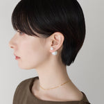 ciite' シーテ ピアス（両耳用） シリコン付 ダブルボール ピアス
