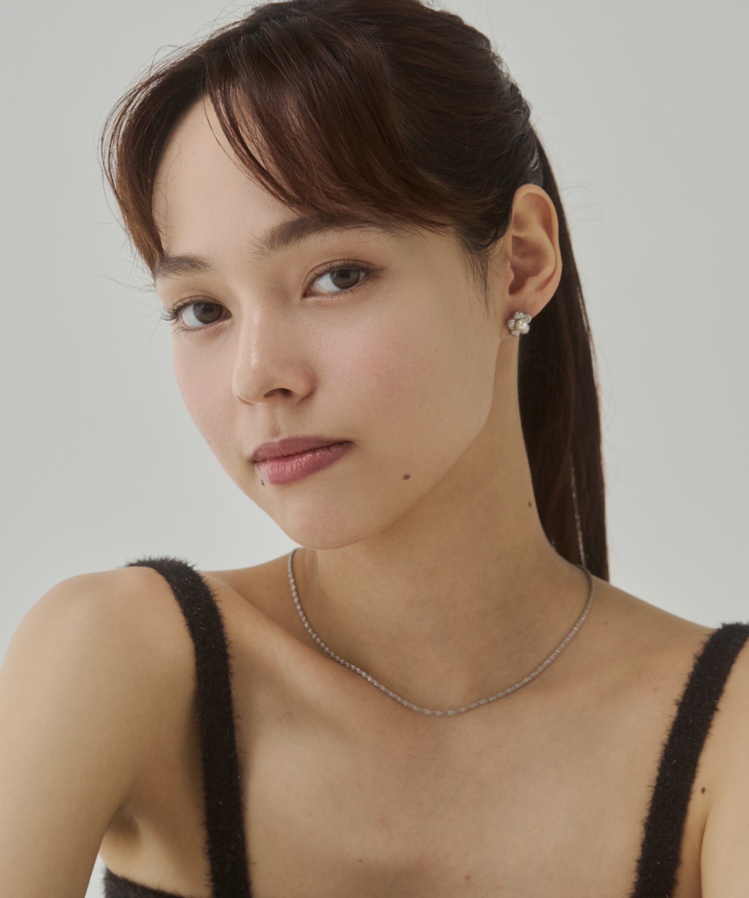 ciite' シーテ ピアス（両耳用） パール フラワーピアス（両耳用）