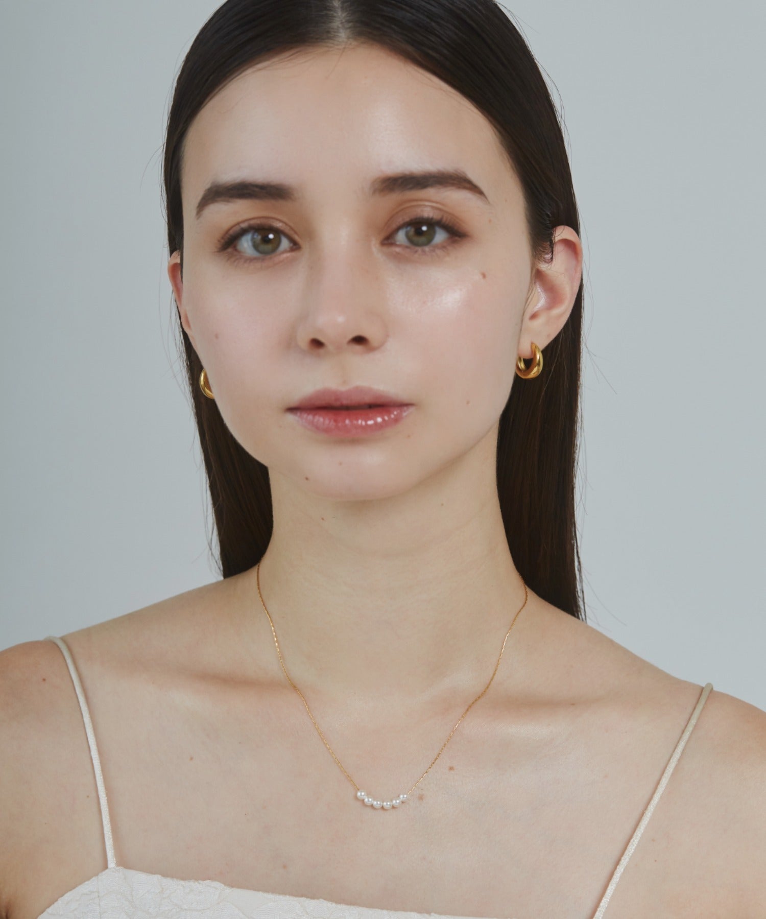 ciite' シーテ ネックレス 【 金属アレルギー対応 】 6連ミニパールネックレス サージカルステンレス