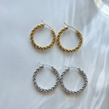 ciite' シーテ ピアス（両耳用） 【 金属アレルギー対応 】デザインフープピアス サージカルステンレス（両耳用）