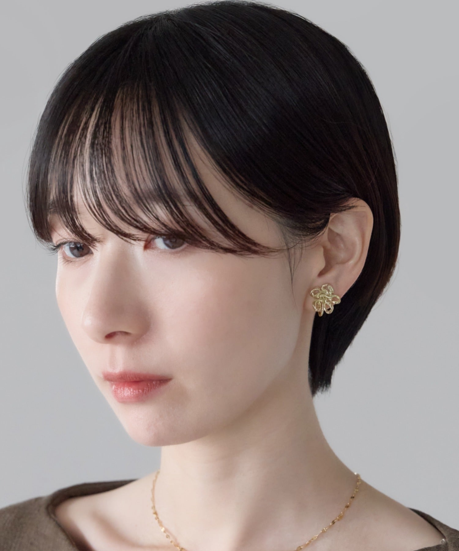 ciite' シーテ イヤリング シリコン付 フラワーデザイン イヤリング