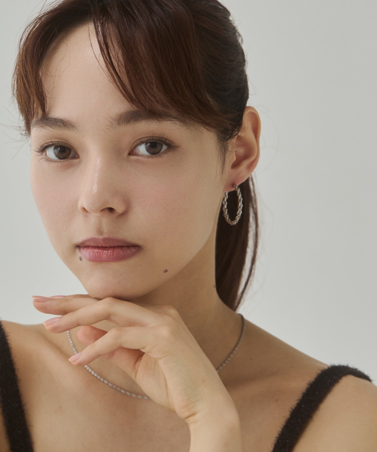 ciite' シーテ ピアス（両耳用） 【 金属アレルギー対応 】チェーンモチーフ フープピアス サージカルステンレス（両耳用）