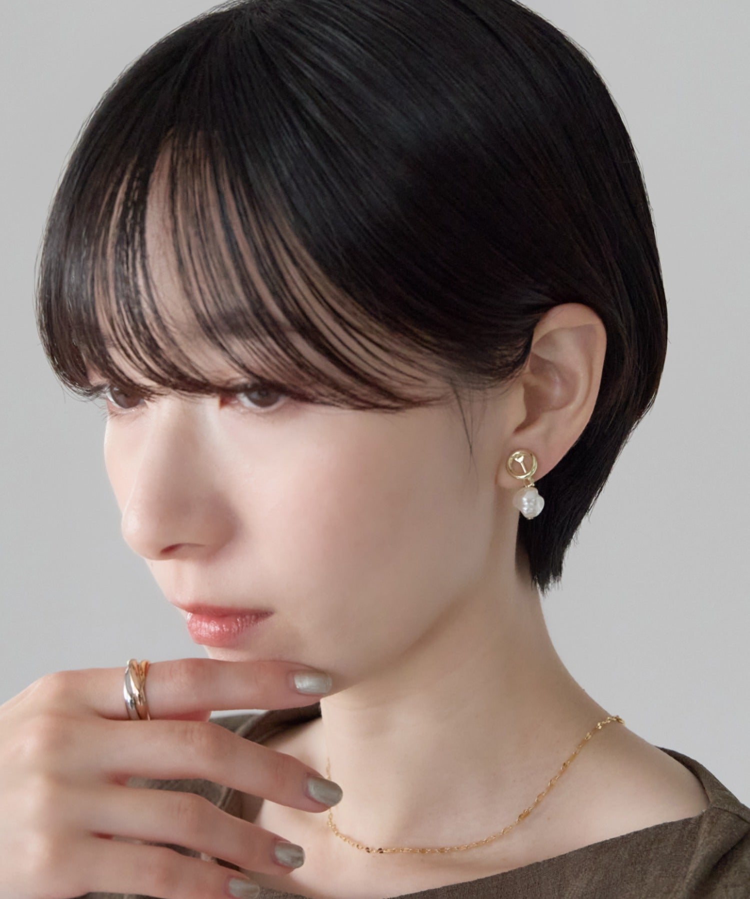 ciite' シーテ イヤリング シリコン付 デザインパール イヤリング