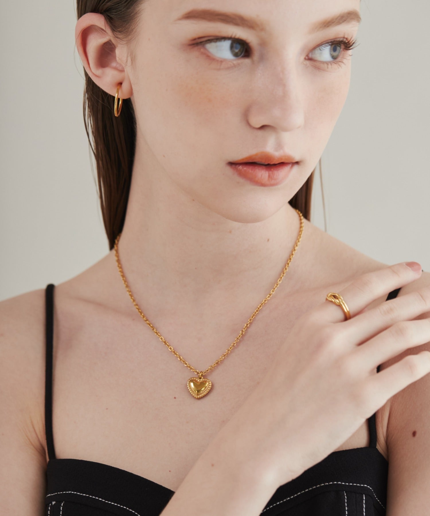 ciite' シーテ ネックレス 【 金属アレルギー対応 】 ハートネックレス サージカルステンレス