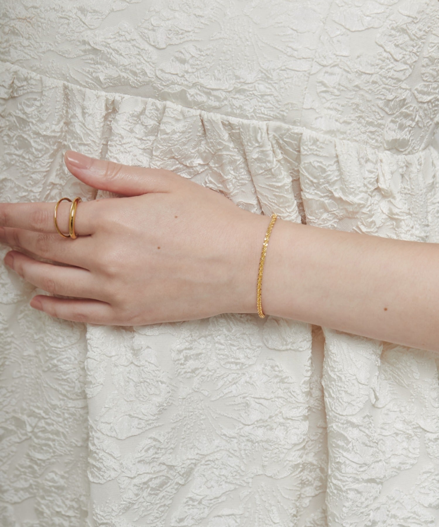 ciite' シーテ ブレスレット 【 金属アレルギー対応 】 グリッターチェーンブレスレット サージカルステンレス