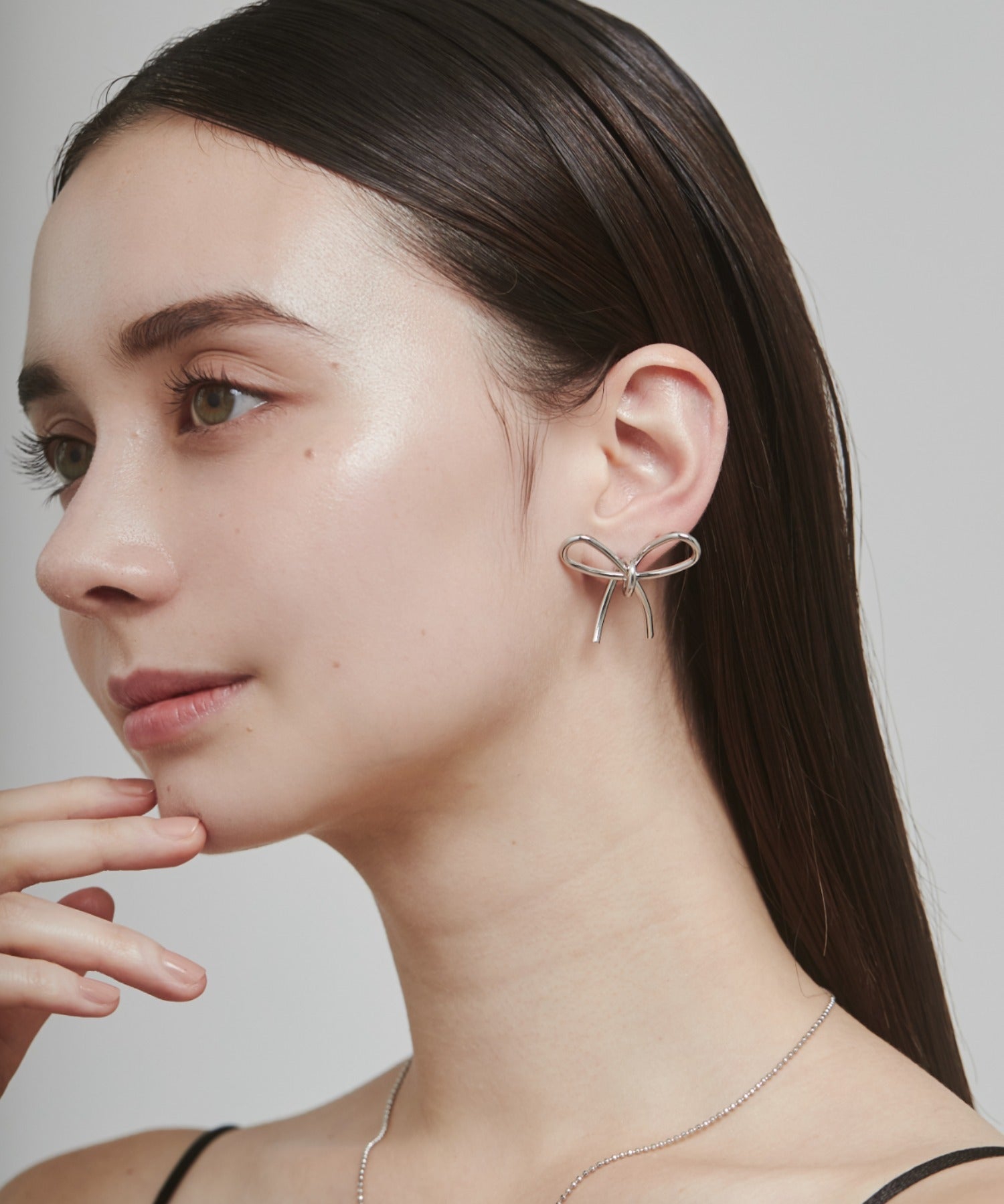 ciite' シーテ ピアス（両耳用） リボンピアス (両耳用)