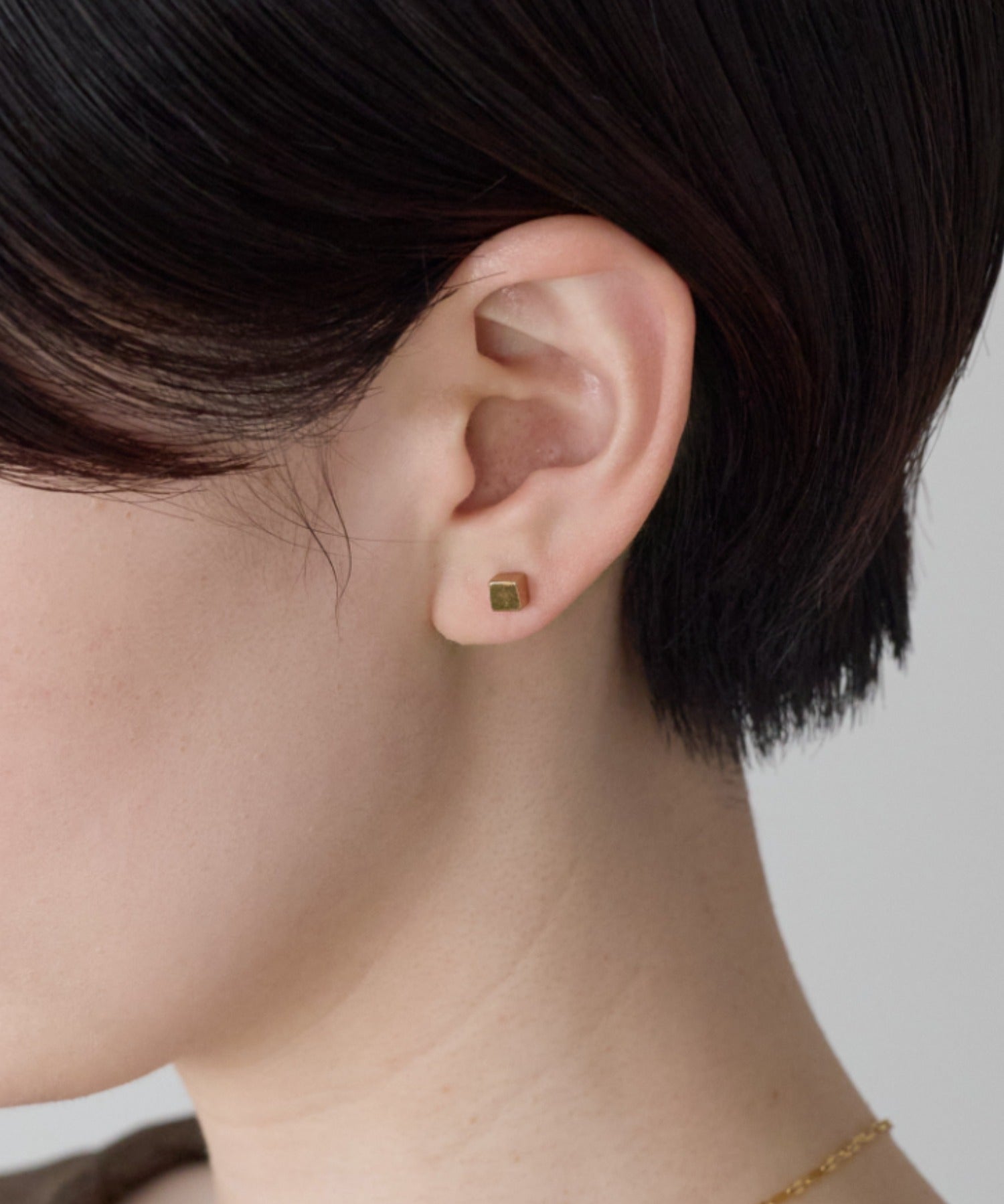 ciite' シーテ ピアス（両耳用） 【金属アレルギー対応】シンプルスクエア ピアス