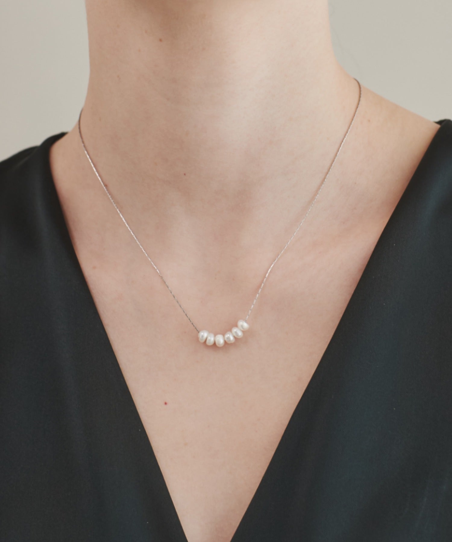 ciite' シーテ ネックレス 【 金属アレルギー対応 】 小ぶり淡水パールネックレス サージカルステンレス