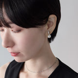 ciite' シーテ イヤリング シリコン付 デザインビジュー パール イヤリング