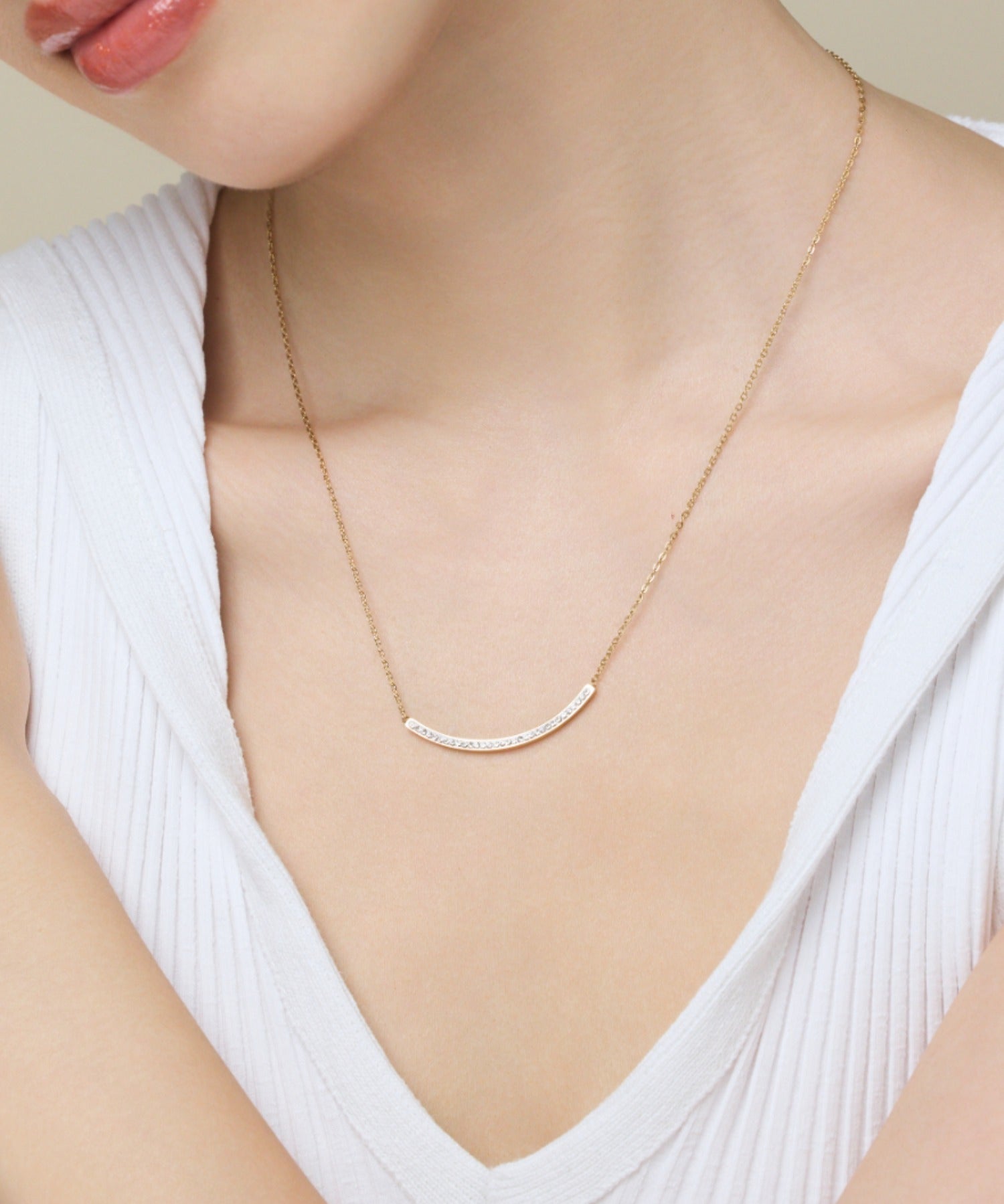 ciite' シーテ ネックレス 【 金属アレルギー対応 】 ビジューモチーフネックレス サージカルステンレス