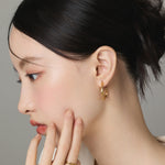 ciite' シーテ ピアス（両耳用） 【 金属アレルギー対応 】 ツイストフープピアス サージカルステンレス (両耳用)