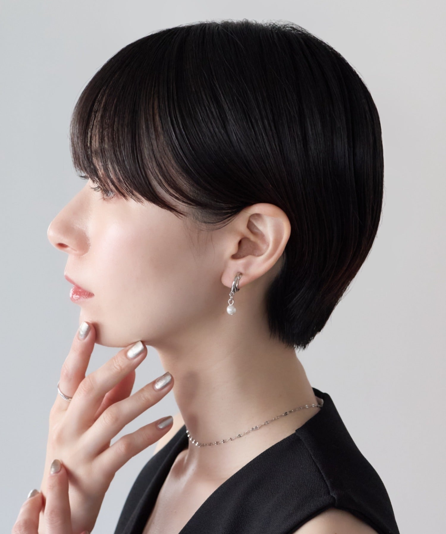 ciite' シーテ イヤリング シリコン付 デザインパール イヤリング