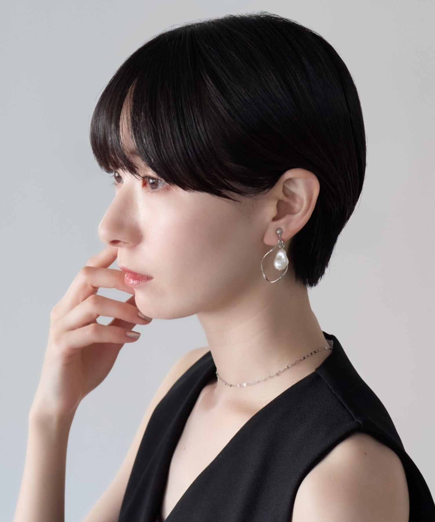 ciite' シーテ イヤリング シリコン付 デザインパール イヤリング