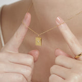 ciite' シーテ ネックレス 【 金属アレルギー対応 】 ビジュープレートネックレス サージカルステンレス