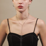 ciite' シーテ ネックレス 【 金属アレルギー対応 】 2連ロングネックレス サージカルステンレス