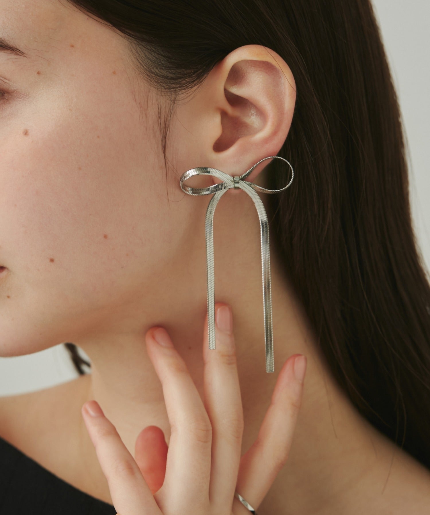 ciite' シーテ ピアス（両耳用） 【 金属アレルギー対応 】リボンピアス サージカルステンレス (両耳用)