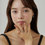 ciite' シーテ リング 【 金属アレルギー対応 】シンプルリング 4個セット サージカルステンレス