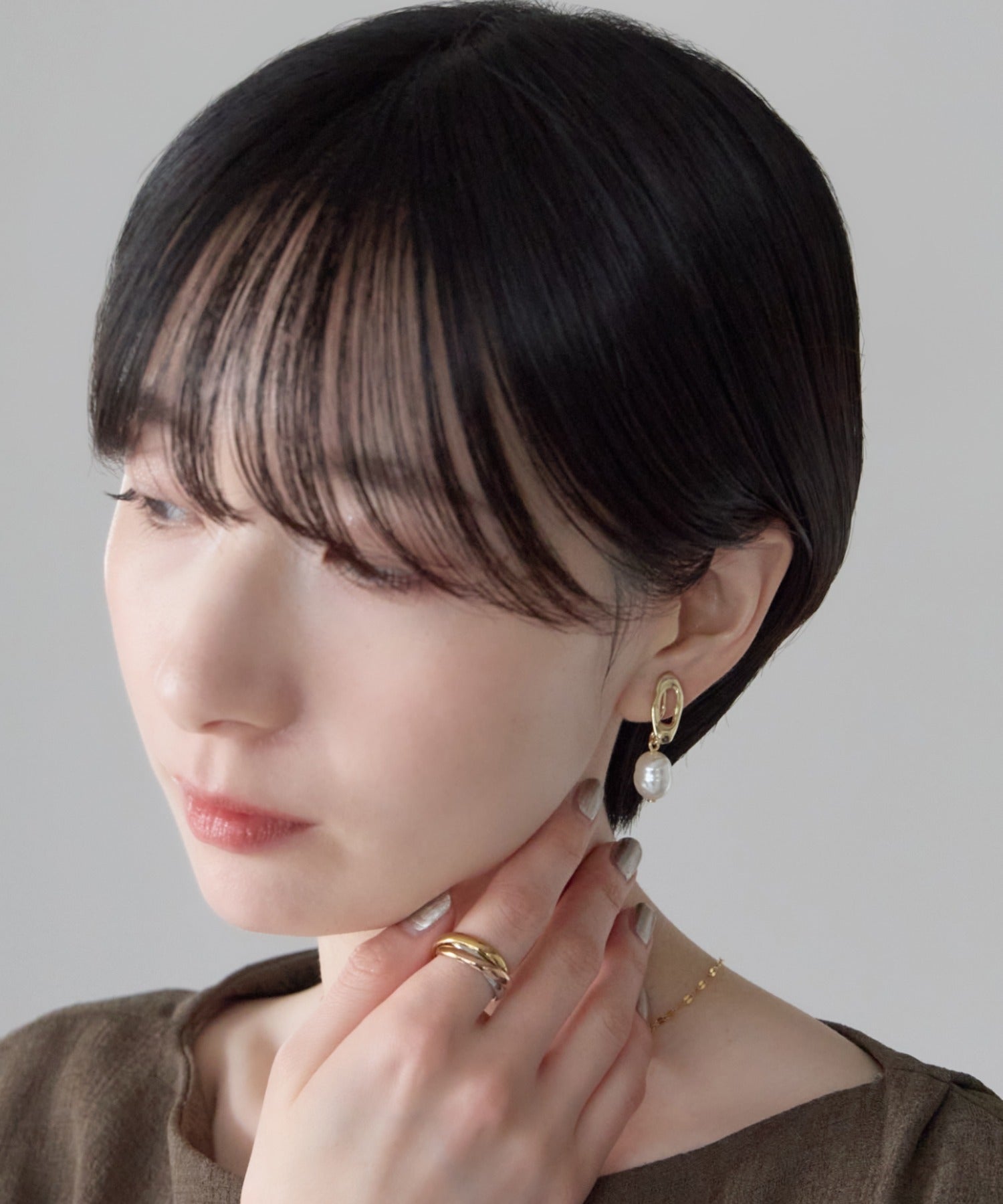 ciite' シーテ イヤリング シリコン付 デザインパール イヤリング