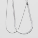 ciite' シーテ ネックレス 【 金属アレルギー対応 】 2連スネークチェーンネックレス サージカルステンレス