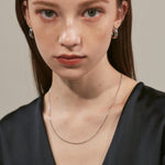 ciite' シーテ ネックレス 【 金属アレルギー対応 】 華奢セミロング シンプルネックレス サージカルステンレス