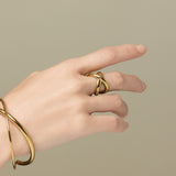 ciite' シーテ リング 【 金属アレルギー対応 】 ビッグクロスリング サージカルステンレス